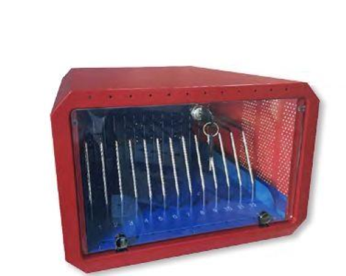 BOX STAZIONE DI RICARICA DA TAVOLO IN ACCIAIO DA 12 IPAD/TABLET/NETBOO